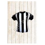 Tarafta Futbol Temalı Siyah-Beyaz Forma Folyo Balon