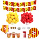 Taraftar (Galatasaray) Banner, 8 Tabak, 8 Bardak, 8 Mısır Kutusu, 10 Peçete, 10 Çatal, 10 Kürdan
