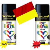 Taraftar Seti Sprey Boya, Sarı-kırmızı 400 Ml