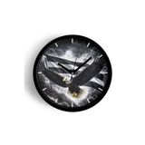 Taraftar Tasarımlı Modern Duvar Saati - 30cm - Önü Camlı Siyah Kasa - Sessiz Mekanizma, JH1270S30SKP