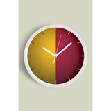 Taraftar Temalı Dekoratif Duvar Saati – Modern Tasarım - 35cm - Önü Camlı Beyaz Kasa, JH1275S35BKP