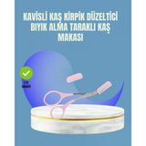 Tarak Fırça Başlıklı Kaş Şekillendirme Makası