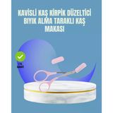 Tarak Ve Fırça Başlıklı Kaş Şekillendirme Makası P200491s6641
