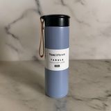 Tarantula Modern Çift Vakum Yalıtımlı Yandan Deri Tutacaklı Lila Sıcak/soğuk 450 ml Günlük, Hediyelik Termos
