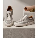 Tarçın Ayakkabı Hakiki Deri Kadın Deri Sneaker Spor Ayakkabı TRC187-0180 - Silver