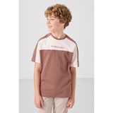Tarçın Pamuklu Yumuşak Dokulu Oversize Fit Nakışlı Erkek Çocuk T-Shirt - 11290 - 13 - 14 Yaş