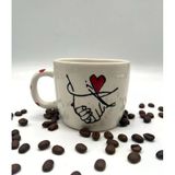 Tardan Bart Jr. El Yapımı Hold Hands 300 Ml Seramik Kupa ( 1 Adet)