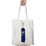 Tardis Vworp Vworp Doctor Who Iki Tarafı Kalıcı Baskılı Yıkanabilir Çanta