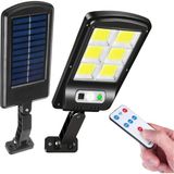 Tarez FX-027 Güneş Enerjili Solar Lamba Hareket Sensörlü 120 LED Uzaktan Kumandalı - Siyah