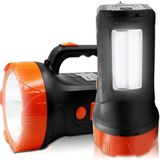 Tarez FX-519 Şarjlı El Feneri 3W USB Cree + Cob LED Powerbank Özellikli Kamp Feneri - Turuncu
