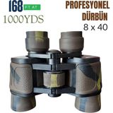 Tarez GP-1017 Profesyonel 8X40 Dürbün – Uzun Menzilli Askeri Tip El Dürbünü Net Görüşlü Gözlem
