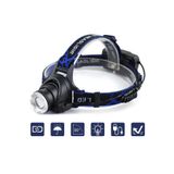 Tarez GP-365 Su Geçirmez Kafa Feneri, Zoom Q5 LED Şarj Edilebilir Kafa Lambası 1000 Lümen