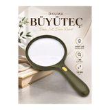 TAREZ LED Işıklı Büyük Boy Okuma Büyüteci 1.8X - 138 mm Çap - 3 LED Aydınlatmalı Yaşlılar İçin El Büyüteci