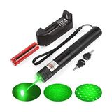 Tarez PD-307 Yeşil Lazer Pointer 1000MW Yüksek Güçlü Şarjlı Lazer İşaretleyici 15 Km Menzilli Anahtar Emniyetli