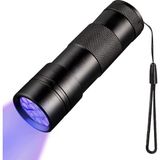 Tarez Ultraviyole Fener, Mor Işık Fener 12 Led, 395 Nm Uv Fener, Köpek ve Kedi Kurumuş Idrar Le