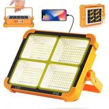 Tarez V-017 Güneş Enerjili LED Taşınabilir Projektör, Çok Amaçlı Kamp Lambası 100 Watt