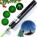 Tarez YL-301 Yeşil Lazer Pointer 100 Mw 10 Km Etkili Kalem Lazer (5 Başlıklı) - Siyah