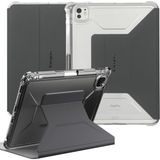 Targus iPad Pro 11-Inch (M4) ile Uyumlu Şeffaf Tablet Kılıfı – Askeri Düşme Koruması, Katlanabilir Standlı, Folyo Kapaklı, Darbe ve Çizilmelere Dayanıklı Koruyucu Kapak, Siyah, THZ984GL