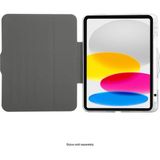 Targus THZ984GL iPad 10.9 (10. Nesil) ve iPad A16 Uyumlu Şeffaf 360° Dönebilen Tablet Kılıfı – Askeri Düşme Koruması, Folyo Kapaklı, Apple Pencil Yuvalı, Çoklu Görüntüleme Standı - Siyah - Şeffaf