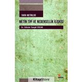 Tarih Metinleri Metin Tipi Ve Nedensellik İlişkisi - Gülsüm Songül Ercan