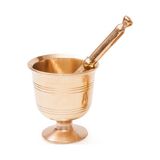 Tarihi Fantom El Yapımı Pirinç Havan No:1, 8 Cm