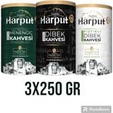Tarihi Harput Dibek 3x250gr Antep Fıstıklı250gr, Menengiç 250gr Dibek Kahvesi 250gr - 750 gr
