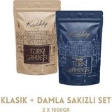 Tarihi Kadıköy Kahvesi Tarihi Kadıköy Klasik + Damla Sakızlı Türk Kahvesi Set (2 x 1000GR) - 2 kg
