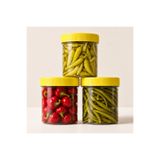 Tarihi Kemerburgaz Turşucusu Mini Paket 10 Balık Biberi, Kiraz Biberi, Acılı Kıl Sivri Turşusu 3 x 330 g