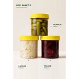 Tarihi Kemerburgaz Turşucusu Mini Paket 2 - Pancar, Lahana, Salatalık Turşusu 3 x 330 g