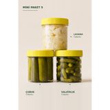 Tarihi Kemerburgaz Turşucusu Mini Paket 5 - Lahana, Çubuk, Salatalık Turşusu 3 x 330 g