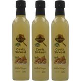 Tarihi SultanAhmet Baharatçısı Ceviz Sirkesi 3x500 ml – Katkısız Doğal | Özel Üretim - 1,5 lt