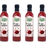 Tarihi SultanAhmet Baharatçısı Gül Sirkesi Katkısız Doğal 4x500 ml | Özel Üretim - 2 lt