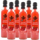 Tarihi SultanAhmet Baharatçısı Üzüm Sirkesi Katkısız Doğal 6x500 ml | Özel Üretim - 3 lt