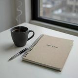 Tarihsiz 6 Aylık Günlük Planlayıcı | Spiralli Sert Kapaklı Organizer Not Defteri | 204 Sayfa | 22 X 28,5 Cm