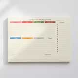 Tarihsiz A4 Haftalık Masa Planlayıcı – 80 Yaprak / 110GR. Ivory / Minimal Tasarım / Ofis & Ev - Çok Renkli