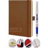Tarihsiz Ajanda Çizgili Sert Kapak Lastikli 13X21 Cm Ve Pilot Kalem Seti 1 Paket Not Defteri Çizgili Kalem Tutuculu