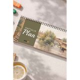 Tarihsiz Spiralli Haftalık Masaüstü Planlayıcı - Eskişehir - 10X30 Cm Plango