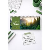 Tarihsiz Spiralli Haftalık Masaüstü Planlayıcı - Orman - 10X30 cm Plango - 00-Siyah