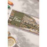 Tarihsiz Spiralli Haftalık Masaüstü Planlayıcı - Sakarya - 10X30 cm Plango - Yeşil