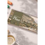 Tarihsiz Spiralli Haftalık Masaüstü Planlayıcı - Sakarya - 10X30 Cm Plango