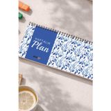 Tarihsiz Spiralli Haftalık Masaüstü Planlayıcı - Yapraklar - 10X30 Cm Plango