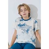 Tarık Erkek Çocuk Boston T-Shirt Sweatshirt Kumaş Alt Bisiklet Yaka Pijama TAKIMI-3950 - Gök Mavi - 8 - 9 Yaş