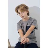 Tarık Erkek Çocuk Sportswear Cepli T-Shirt Sweatshirt Alt Bisiklet Yaka Orta Kalın Pijama TAKIMI-3962 - Antrasit - 7 - 8 Yaş