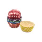 TARIK HOME 25 Adet Muffin Cupcake Kağıdı, Renkli Kağıt Muffin Kek Kalıbı Desenli