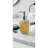 TARIK HOME Cam desenli 400 ml şampuan, sıvı sabun, losyon şişesi