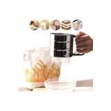 TARIK HOME Lüx Paslanmaz Çelik Mekanizmalı Pratik 300 gr Un Eleği