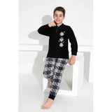 Tarık Tarık Uzun Kollu Baba-Oğul Polar Kumaş Kışlık Sıcak Tutan Pijama Takımı-(Ayrı Ayrı Satılmaktadır)