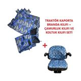 Tarım Garaj New Holland Tt 65 Traktör Kaporta Kılıfı Branda ve Koltuk Kılıfı Seti - Kaporta ve Koltuk Kılıfı+Çamurluk Kılıfı