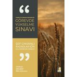 Tarım ve Orman Bakanlığı Görevde Yükselme Sınavı - Şef Ünvanlı Kadrolar İçin 6'lı Deneme Sınavı