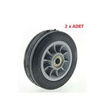 TarımGaraj Plastik Jantlı Rulmanlı Dolma Tekerlek 170x35x15 mm-2 Adet